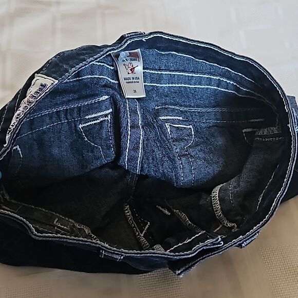 True Religion Dark Blue Jean Shorts - Picture 14 of 16